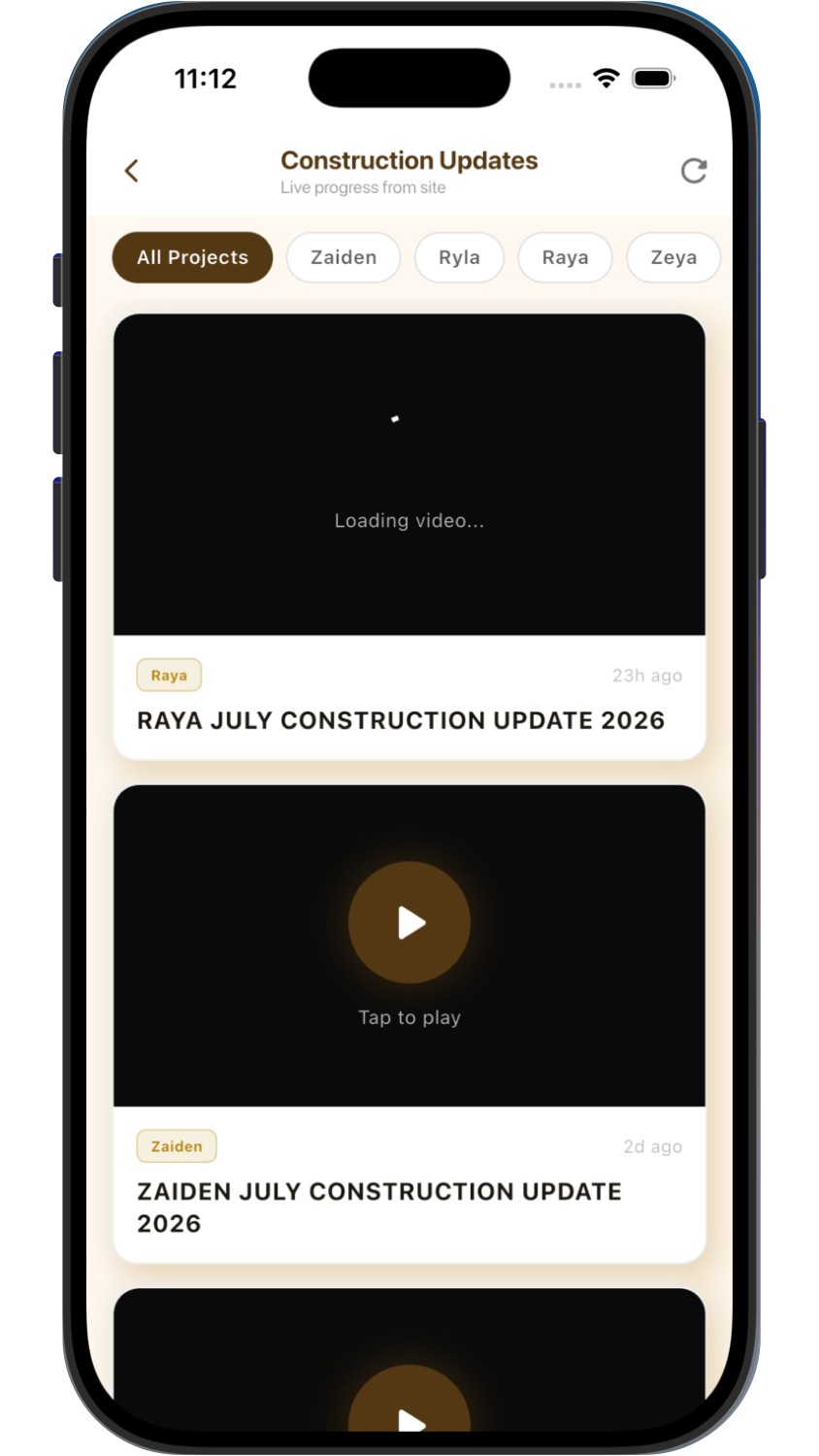Roswalt Realty My Home App customer dashboard preview